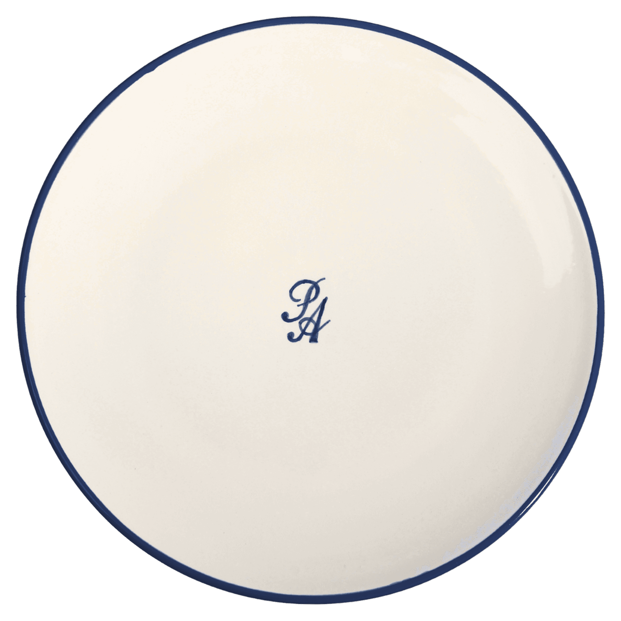 Plato de cerámica azul Adealfar