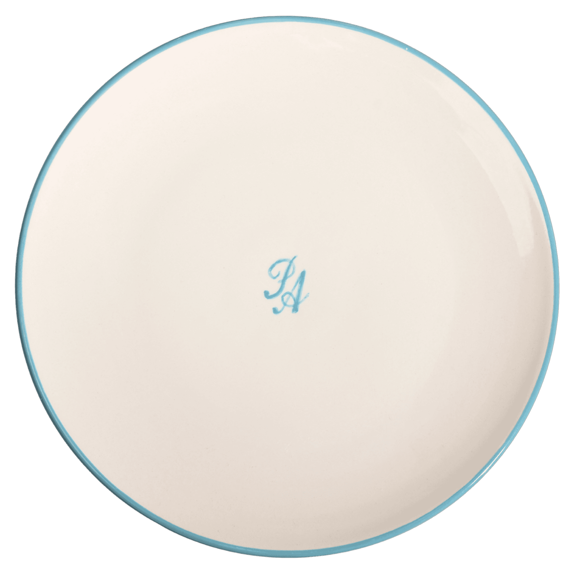 Plato de cerámica turquesa Adealfar